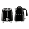 Набор чайника и плиты SMEG Retro Black TSF02 & KLF03 – идеальное сочетание дизайна и функциональности.