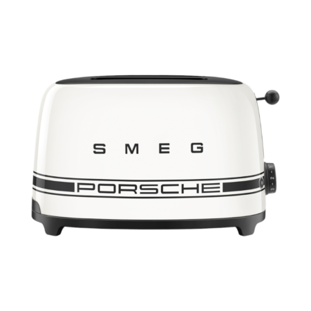 SMEG TSF01 Carrara White מצנם רטרו 2 פרוסות במהדורת Porsche