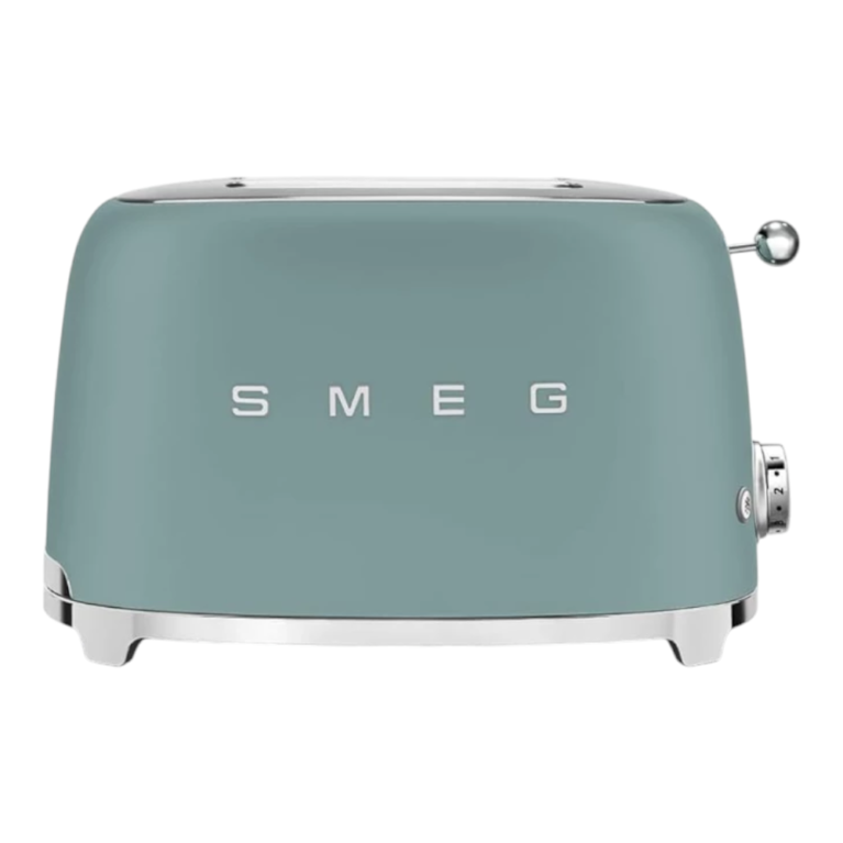 מצנם קופץ 2 פרוסות SMEG TSF01 שחור – עיצוב רטרו יוקרתי למטבח מודרני