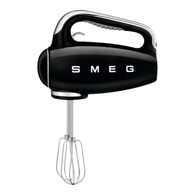 מיקסר יד רטרו SMEG HMF01 בעיצוב איטלקי יוקרתי – שחור | לבן