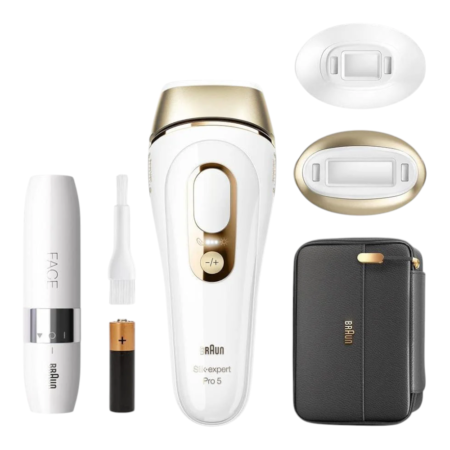 מכשיר להסרת שיער בטכנולוגיית IPL Braun Silk-expert Pro 5
