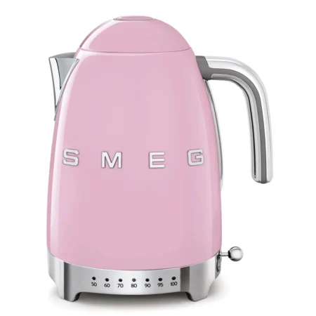 קומקום חשמלי SMEG KLF04PKEU בגוון ורוד Cadillac Pink – בקרת טמפרטורה מתקדמת בנפח 1.7 ליטר