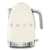 קומקום חשמלי SMEG KLF04CREU בצבע קרם – בקרת טמפרטורה חכמה בנפח 1.7 ליטר