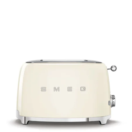 טוסטר חשמלי SMEG TSF01CRUS בצבע קרם – 2 פרוסות עם 6 דרגות קלייה ועיצוב רטרו