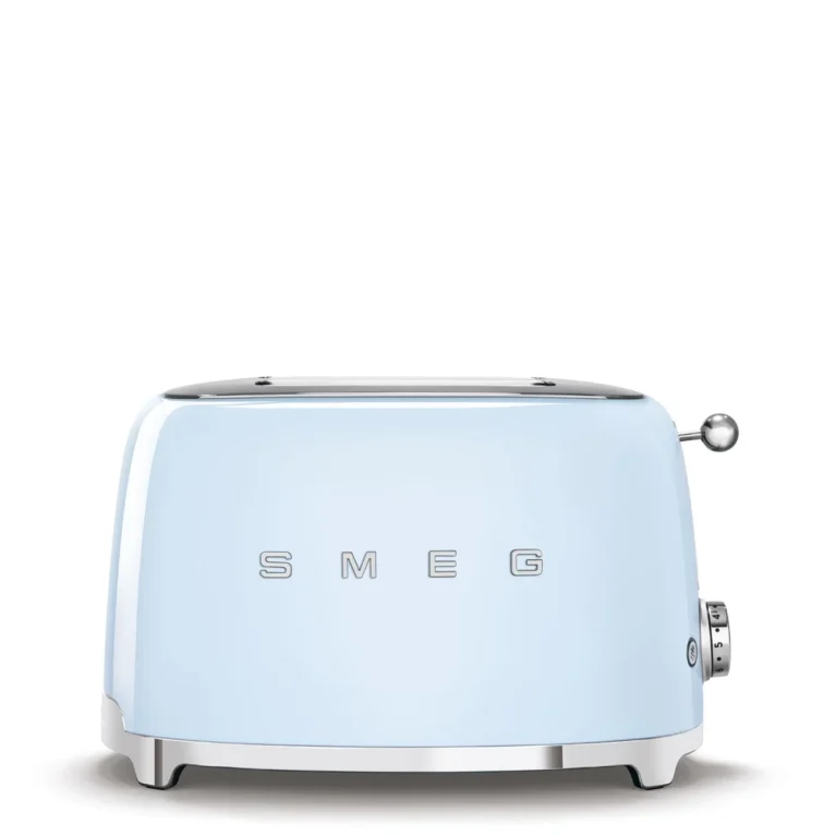 טוסטר SMEG TSF01PBUS בגוון כחול פסטל – טוסטר רטרו ל־2 פרוסות עם 6 דרגות קלייה