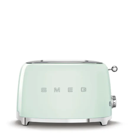 טוסטר SMEG TSF01PGUS ל־2 פרוסות בגוון ירוק פסטל – עיצוב רטרו עם 6 דרגות קלייה