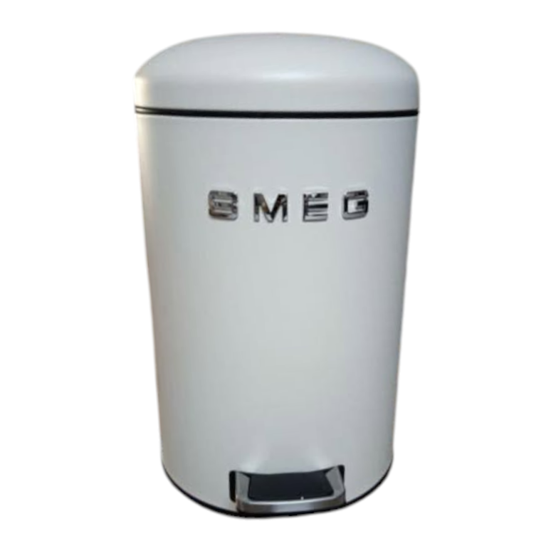 SMEG פח אשפה עם דוושת רגל 12 ליטר – קרם