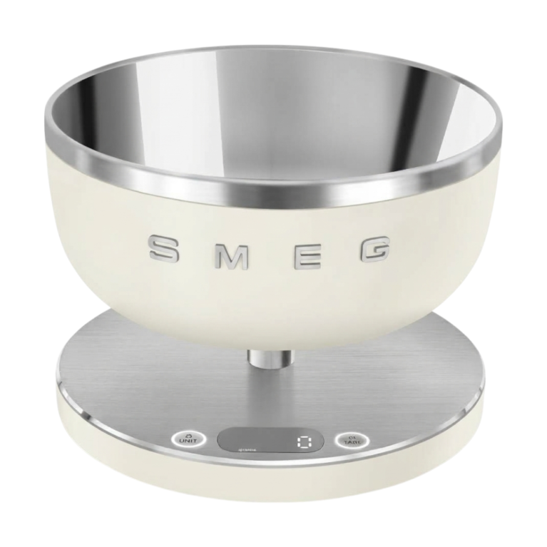 SMEG Digital Kitchen Scale Cream – Digital kitchen scale from the Collezione series