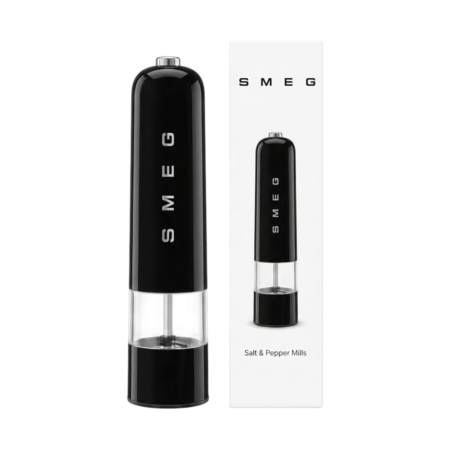 Smeg Electric Mills Sea Salt & Pepper Grinder Black – Electric salt and pepper grinder
