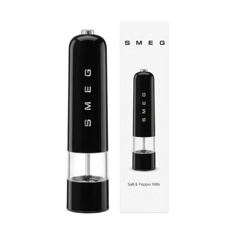 Smeg Electric Mills Sea Salt & Pepper Grinder Black – Electric salt and pepper grinder
