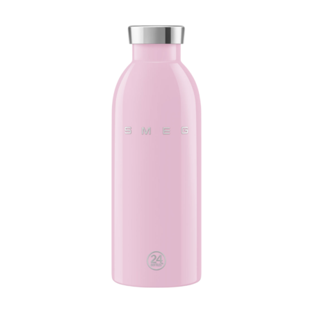 SMEG x 24Bottles Clima Bottle Pink בקבוק תרמי 500 מ״ל בעיצוב רטרו