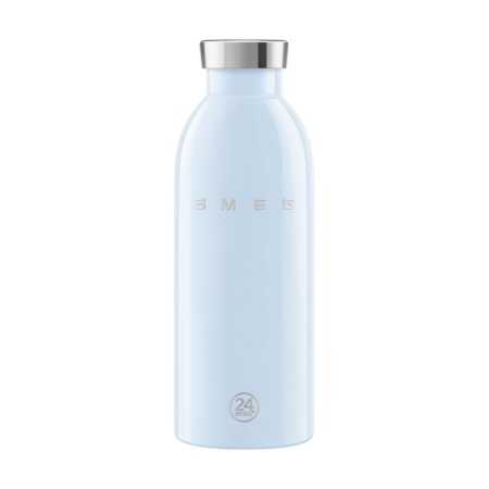 SMEG x 24Bottles Clima Bottle Pastel Blue בקבוק תרמי 500 מ״ל בעיצוב רטרו