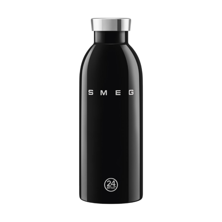 SMEG x 24Bottles Clima Bottle Black בקבוק תרמי 500 מ״ל בעיצוב רטרו