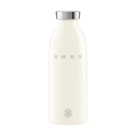 SMEG x 24Bottles Clima Bottle Cream בקבוק תרמי 500 מ״ל בעיצוב רטרו