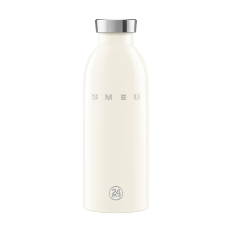 SMEG x 24Bottles Clima Bottle Cream בקבוק תרמי 500 מ״ל בעיצוב רטרו