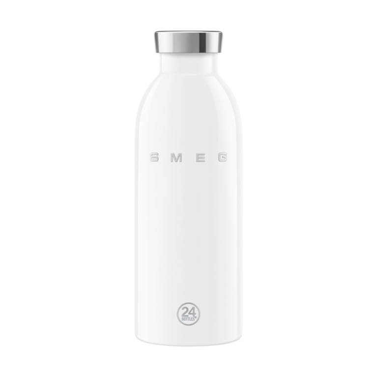SMEG x 24Bottles Clima Bottle White בקבוק תרמי 500 מ״ל בעיצוב רטרו