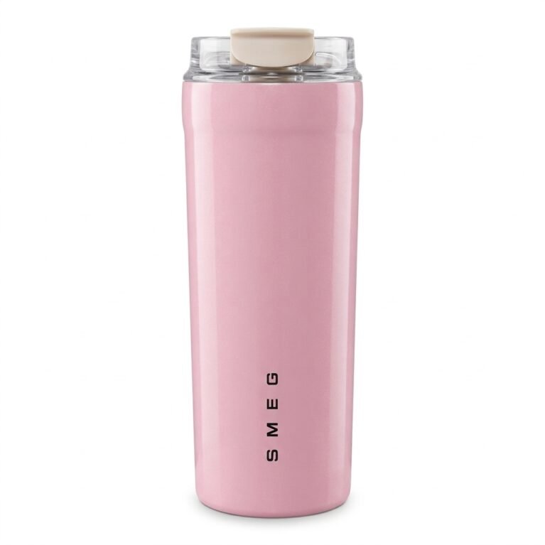 SMEG Thermo Pink 550 ml כוס תרמית בעיצוב 50’s Style