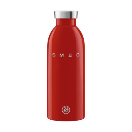 SMEG x 24Bottles Clima Bottle Red בקבוק תרמי 500 מ״ל בעיצוב רטרו