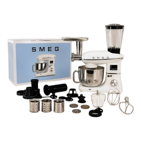 SMEG 12-in-1 Food Processor – Multifunctional food processor and planetary mixer in White